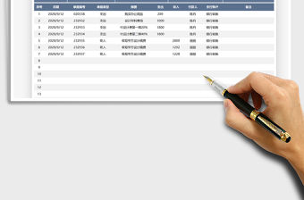 2021年財務收入支出明細表(自動計算)