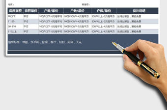 2021年收樓驗房報價單