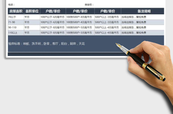 2021年收樓驗(yàn)房報(bào)價(jià)單