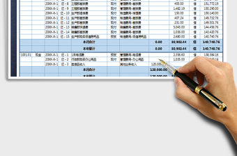 2021年财务管理收支明细账