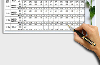2021年銷售計劃表 - 通用模板