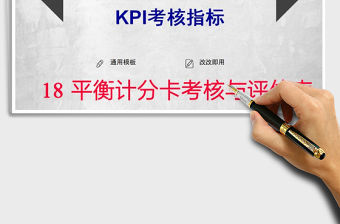 2021年平衡計分卡考核與評估表（重點推薦）