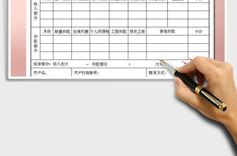 2021年員工離職工資結算單