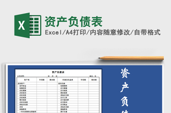 2021年資產(chǎn)負(fù)債表