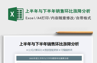 2021年上半年與下半年銷售環(huán)比漲降分析
