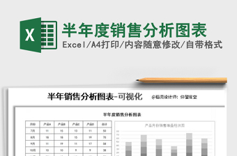 2021年半年度銷(xiāo)售分析圖表