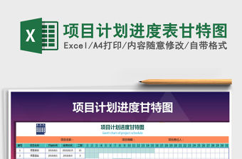 2021年項(xiàng)目計(jì)劃進(jìn)度表甘特圖
