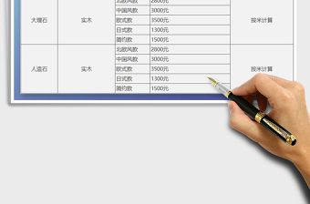 2021年装修橱柜报价单