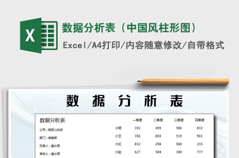 2021年數(shù)據(jù)分析表（中國風柱形圖）
