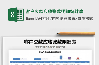2021年客戶欠款應(yīng)收賬款明細(xì)統(tǒng)計表