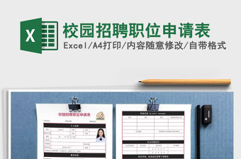 2021年校園招聘職位申請表