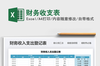 2021年財務(wù)收支表