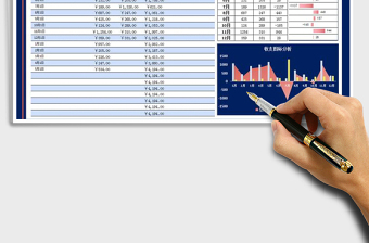 2021年收支记账表-图表分析
