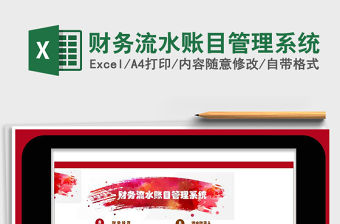 2021年財務流水賬目管理系統