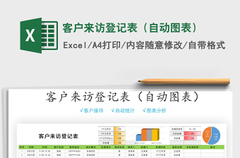 2021年客户来访登记表（自动图表）