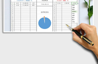 2021年個人收支明細表