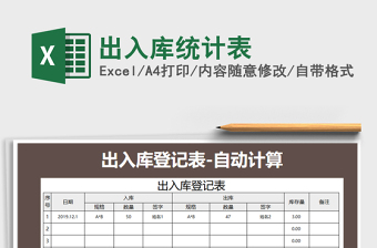 2021年出入庫(kù)統(tǒng)計(jì)表