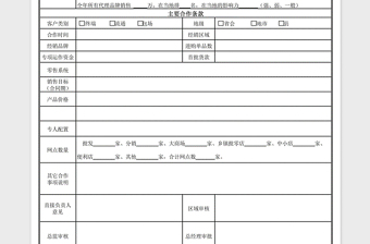 2021年新增客户申请表