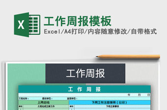 2021年工作周報模板