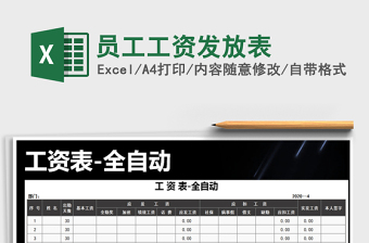 2021年員工工資發(fā)放表