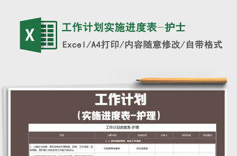 2021年工作計劃實施進度表-護士