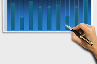 2021年柱形占比圖數據圖表模板