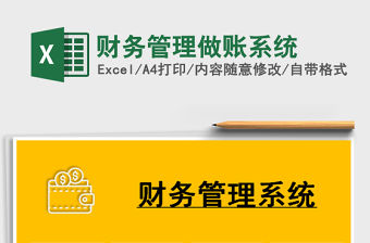 2021年財務管理做賬系統