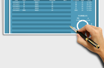 2021年數(shù)據(jù)可視實用收支表