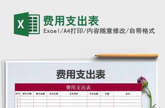 2021年費用支出表