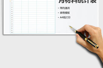 2021年月材料統(tǒng)計(jì)表