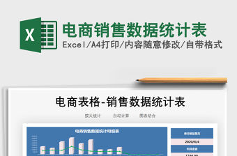 2021年電商銷售數據統計表