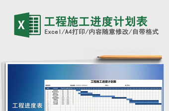 2021年工程施工进度计划表