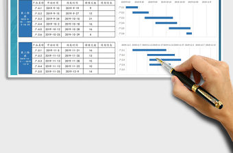 2021年電商促銷排期表甘特圖