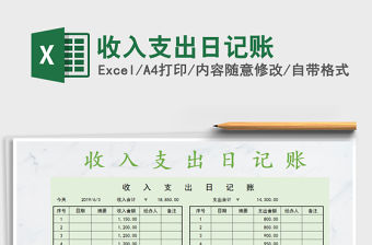 2021年收入支出日記賬
