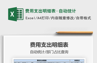 2021年費用支出明細表-自動統(tǒng)計