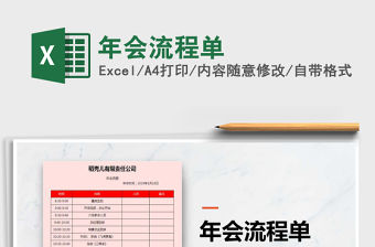 2021年年會(huì)流程單