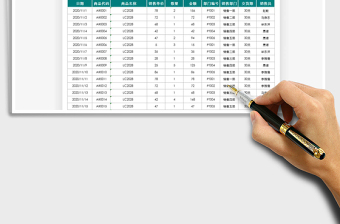 2021年商品销售明细报表