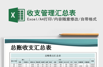 2021年收支管理匯總表
