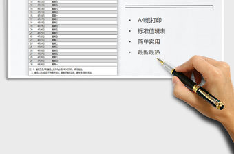 2021年值班記錄表免費下載