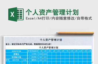 2021年個人資產管理計劃