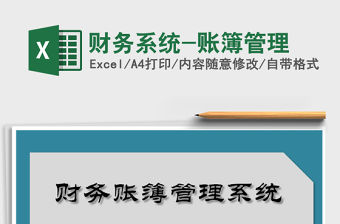 2021年財務(wù)系統(tǒng)-賬簿管理