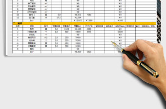 2021年裝修預算表(業主自用)