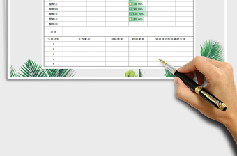 2021年員工一周工作計(jì)劃安排表