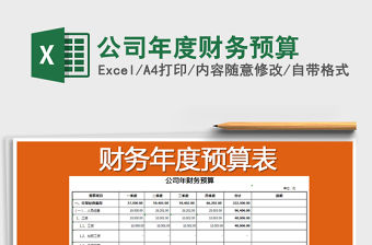 2021年公司年度財(cái)務(wù)預(yù)算