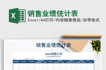 2021年銷售業績統計表