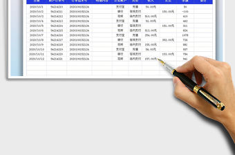2021年電商賬戶流水收支表