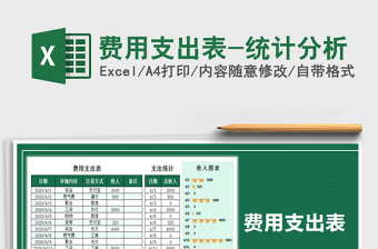 2021年費(fèi)用支出表-統(tǒng)計(jì)分析