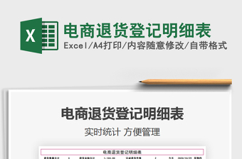 2021年電商退貨登記明細(xì)表免費(fèi)下載