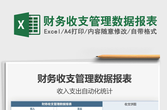 2021年財(cái)務(wù)收支管理數(shù)據(jù)報(bào)表