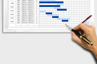 2021年工作進度表-計劃與實際對比